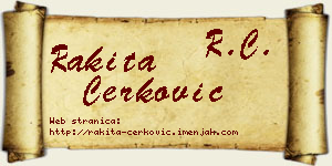 Rakita Čerković vizit kartica